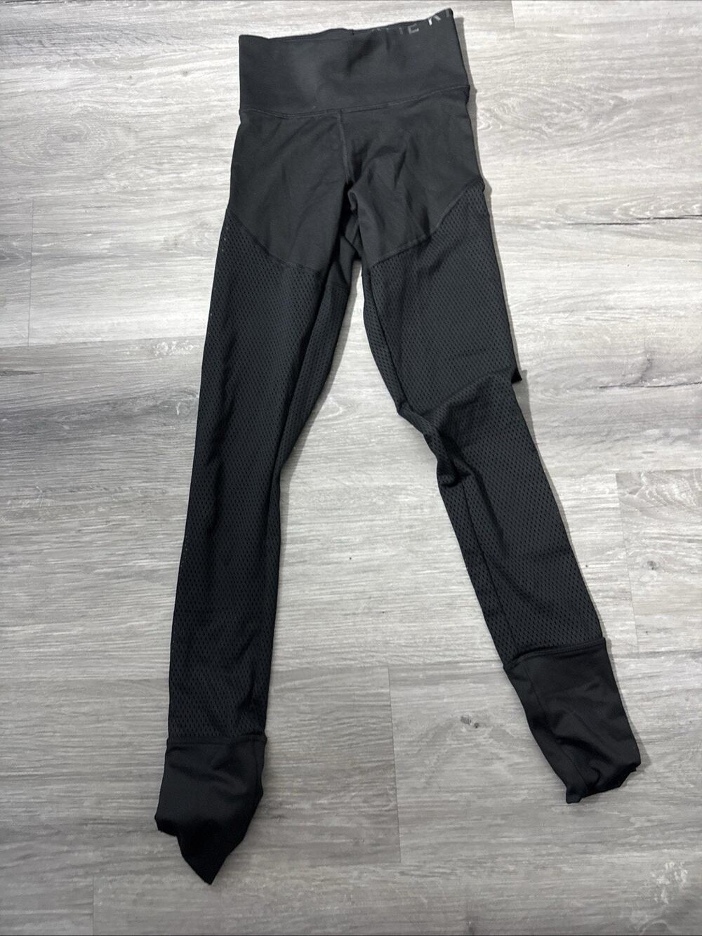 Adidas X Karlie Kloss Aeroready Mesh High Waisted Long Tights, Black, XS
